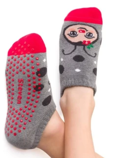 DĚTSKÉ FROTÉ S ABS 134 MELANGE GREY 32-34