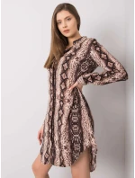 Šaty TO SK 1103 9.10P hnědá Šaty TO SK 1103 9.10P hnědá