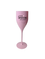 Personalizovaná nerozbitná prosecco sklenice - ... protože [doplň si sám] není prdel ...