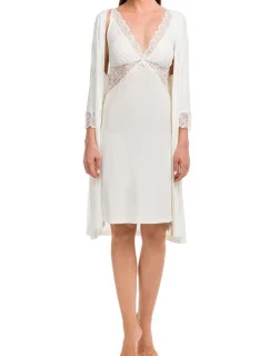 Dámský noční set Electra 12223-115 krémová - Vamp