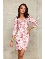 Denní šaty SUK0329 růžové - Roco Fashion Denní šaty SUK0329 růžové - Roco Fashion