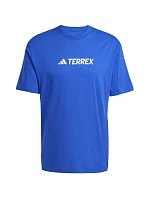 Pánské tričko adidas Terrex Classic Logo modré JF9146 pánské