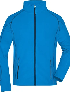 Daiber JN 597 Pánská strukturovaná fleecová bunda 02.0597 aqua/navy