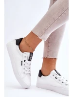 Dámské Kožené Tenisky Big Star EE274312 Bílé-černé