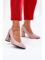 Elegantní Lodičky Na Podpatku Vinceza 62224 Růžové