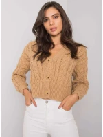 Dámský svetr D90031J90792A1 velbloudí barva
