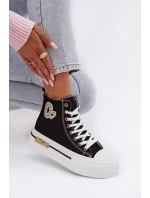 Dámské tenisky na platformě Černé Meloria