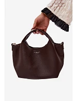 Hnědá taška z imitace kůže Corisse