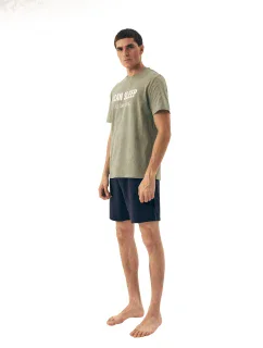 Pánské pyžamo Sleeper 42614 green - HENDERSON