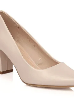 Sergio Leone W SK403C béžové perleťové lodičky na jehle