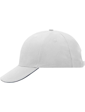 Daiber MB 24 6 panelová sandwich kšiltovka 03.0024 white/navy Daiber MB 24 6 panelová sandwich kšiltovka 03.0024 white/navy