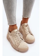 Dámská kožená obuv Maciejka 05850-22 Světle béžová