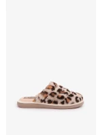 Futrzane Dámské Pantofle Panterka Inblu EK000008 Béžové