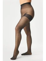 Dámské punčochové kalhoty Xenia Puntina Plus Size Code 169 Černá vzor - Gabriella