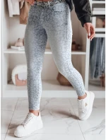 Dámské úzké džínové kalhoty s páskem FELINA modrá FashionStreet UY2474