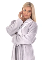Dámský župan Flora 2556 jednobarevný dove grey - Vestis Dámský župan Flora 2556 jednobarevný dove grey - Vestis