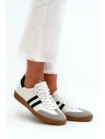 Dámské kožené nízké tenisky Zazoo bílé