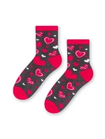 Dámské ponožky Steven art.136 Srdce