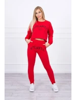 Atlanta tištěná sada červená Atlanta tištěná sada červená