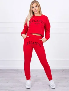 Atlanta tištěná sada červená