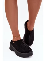 Dámské nízké sněhule na platformě černé Yrenna Dámské nízké sněhule na platformě černé Yrenna