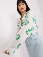 Košile LK KS 509349.04 bílá zelená