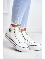 Dámské kotníkové tenisky Big Star - bílé