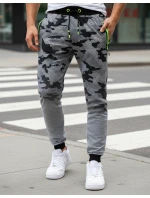 Pánské světle šedé kalhoty moro FashionStreet UX3625