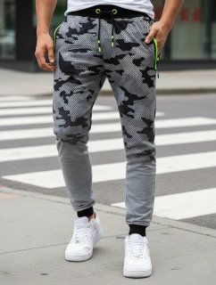 Pánské světle šedé kalhoty moro FashionStreet UX3625