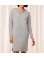 Dámská noční košile Timeless Sensuality NDK LSL - GRAY - šedá 7816 - TRIUMPH