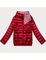 Lehce zateplená oboustranná bunda do boků Goodlookin red (P21-7213/7212-16)
