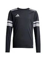 Adidas Squadra 25 dětské tričko s dlouhým rukávem černobílé JJ0047