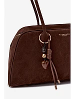 Eko Semišová Taška S Přívěskem Čokoládová Noelia
