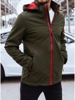 Pánská softshellová bunda s kapucí, zelená Dstreet TX4471