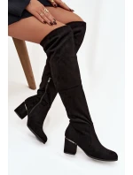 Dámské vysoké boty JH23-50 černé - Zaretta Dámské vysoké boty JH23-50 černé - Zaretta