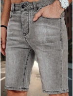 Pánské krátké džíny tmavě šedé FashionStreet SX2351 Pánské krátké džíny tmavě šedé FashionStreet SX2351