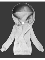 Šedá dámská rozepínací mikina s kapucí S'West (B-12#)