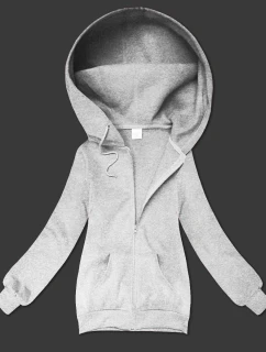 Šedá dámská rozepínací mikina s kapucí S'West (B-12#)