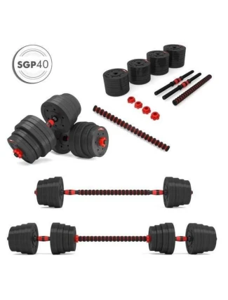 Kompozitní činky-Straps 2v1 SGP40 HMS 40kg