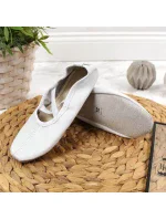 Dívčí bílé kožené baleríny - Nazo Dívčí bílé kožené baleríny - Nazo