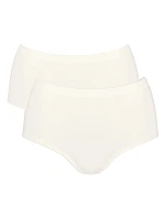 Dámské kalhotky GO Sense Highwaist 2P - WHITE - bílé 00GZ - SLOGGI
