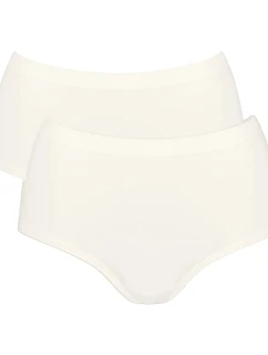 Dámské kalhotky GO Sense Highwaist 2P - WHITE - bílé 00GZ - SLOGGI