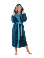 Dámský župan Tampa duo s kapucí 3959 petrolejová - Vestis