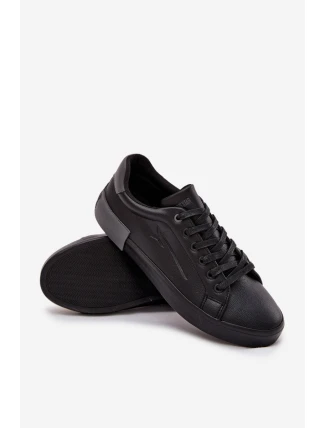 Pánské kožené tenisky Big Star – černé (eko kůže)