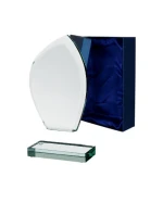 Skleněná trofej s matným podstavcem a pouzdrem Skleněná trofej s matným podstavcem a pouzdrem