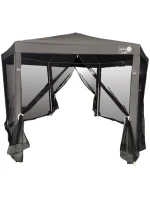 Zahradní pavilon 2x2x2x2,5 m s šedou moskytiérou Zahradní pavilon 2x2x2x2,5 m s šedou moskytiérou