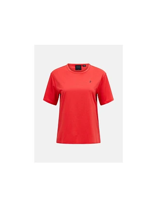 Tričko PEAK PERFORMANCE Trail Shortsleeve Women, červené Tričko PEAK PERFORMANCE Trail Shortsleeve Women, červené