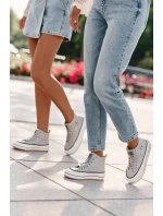 Zateplené Dámské Tenisky Na Platformě Eko Kůže Big Star OO274069 Modré