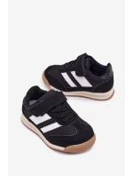 Dětské Sneakersy Sportovní Boty Na Suchý Zip Černé Viona