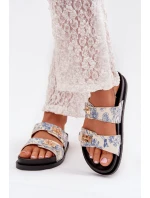 Vzory Sandály Dámské Na Platformě Modré Sorina Vzory Sandály Dámské Na Platformě Modré Sorina